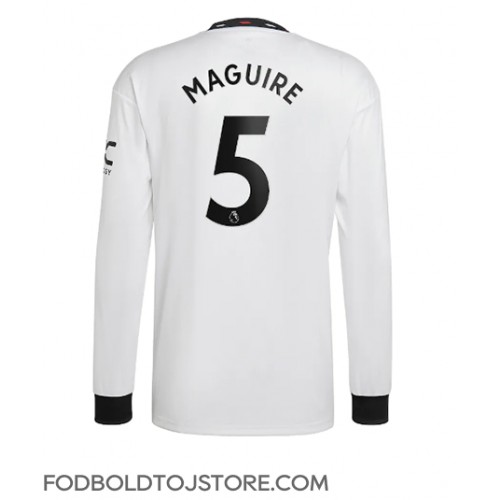 Manchester United Harry Maguire #5 Udebanetrøje 2022-23 Langærmet